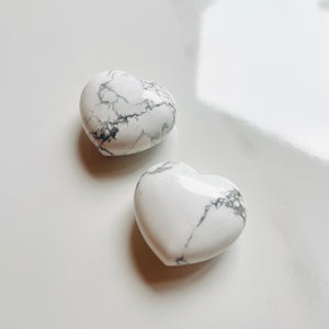 Howlite Heart