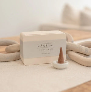 Kansla - Cashmere & Oak Incense Cones