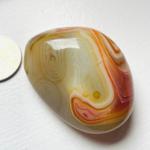 Agate Pebble - Silk Carnelian