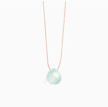 Load image into Gallery viewer, Wanderlust Life - Sea Glass Chalcedony Fine Cord Necklace
