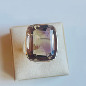 Ametrine Medium Rectangle Cut Ring - US 8