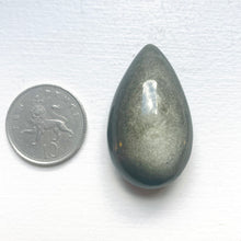 Load image into Gallery viewer, Silver Sheen Obsidian Teardrop
