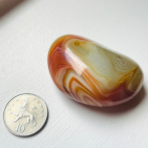 Agate Pebble - Silk Carnelian