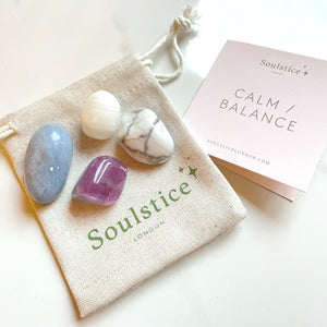 Calm and Balance Crystal Pouch