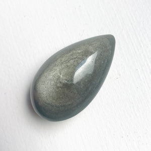 Silver Sheen Obsidian Teardrop