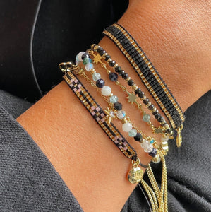 Boho Betty - Harmony Black Spinel Bracelet