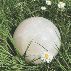 Selenite sphere XL