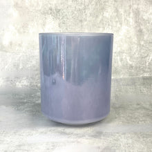 Load image into Gallery viewer, 8” D+10 Androgynous Indium Frosted (inside) Crystal Tones Alchemy Singing Bowl (128742)
