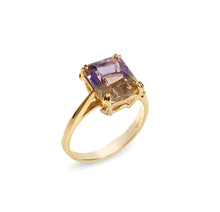 Load image into Gallery viewer, Amy Russell Taylor - AMETRINE QUANTUM SOLITAIRE RING- BALANCE &amp; CONNECTION
