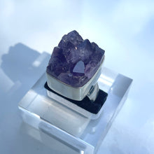 Load image into Gallery viewer, Amethyst Rough Large Statement Ring #1 - US 8
