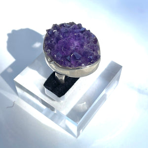 Amethyst Rough Cluster Ring - US 6.5