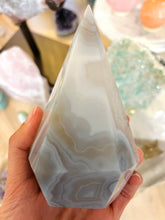 Load image into Gallery viewer, Blue Lace Agate Cluster Point Freeform
