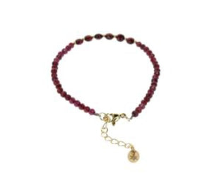 Krystal Kingdom - Garnet Bead Bracelet