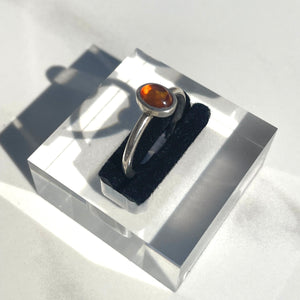 Amber Oval Ring -  US - 8