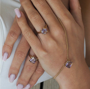 Amy Russell Taylor - AMETRINE QUANTUM SOLITAIRE RING- BALANCE & CONNECTION