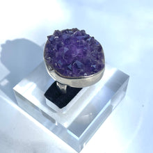 Load image into Gallery viewer, Amethyst Rough Cluster Ring - US 6.5
