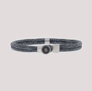 Steel & Barnett - Riptide Rope Bracelet (Antraciet)