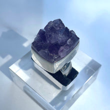 Load image into Gallery viewer, Amethyst Rough Large Statement Ring #1 - US 8
