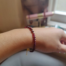 Load image into Gallery viewer, Krystal Kingdom - Garnet Bead Bracelet
