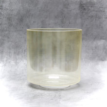 Load image into Gallery viewer, 8&quot; E+30 Dead Sea Salt, Lemon Aura Gold Crystal Tones Singing Bowl (115119)
