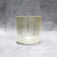 Load image into Gallery viewer, 8&quot; E+30 Dead Sea Salt, Lemon Aura Gold Crystal Tones Singing Bowl (115119)
