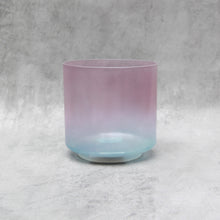 Load image into Gallery viewer, 6” G#+50 Great Salt Lake Salt, Pink Aura Gold, Aqua Aura Gold (Base) Crystal Tone Alchemy Singing Bowl (117224) SOLD
