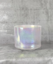 Load and play video in Gallery viewer, 8” C#+50 Great Salt Lake Salt, Platinum Crystal Tones Alchemy Singing Bowl (117312)
