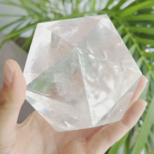 Load and play video in Gallery viewer, Clear Quartz Icosahedron
