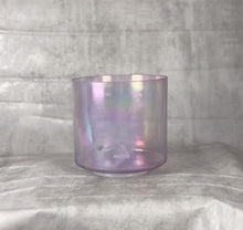 Load and play video in Gallery viewer, 8” C#-25 Violet Flame Aura Crystal Tones Alchemy Singing Bowl (112558) Sound Bowl
