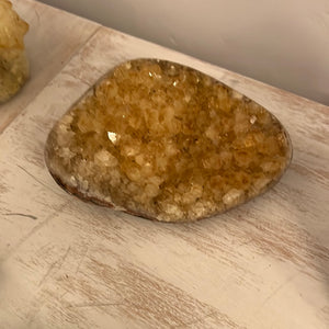 Natural citrine cluster