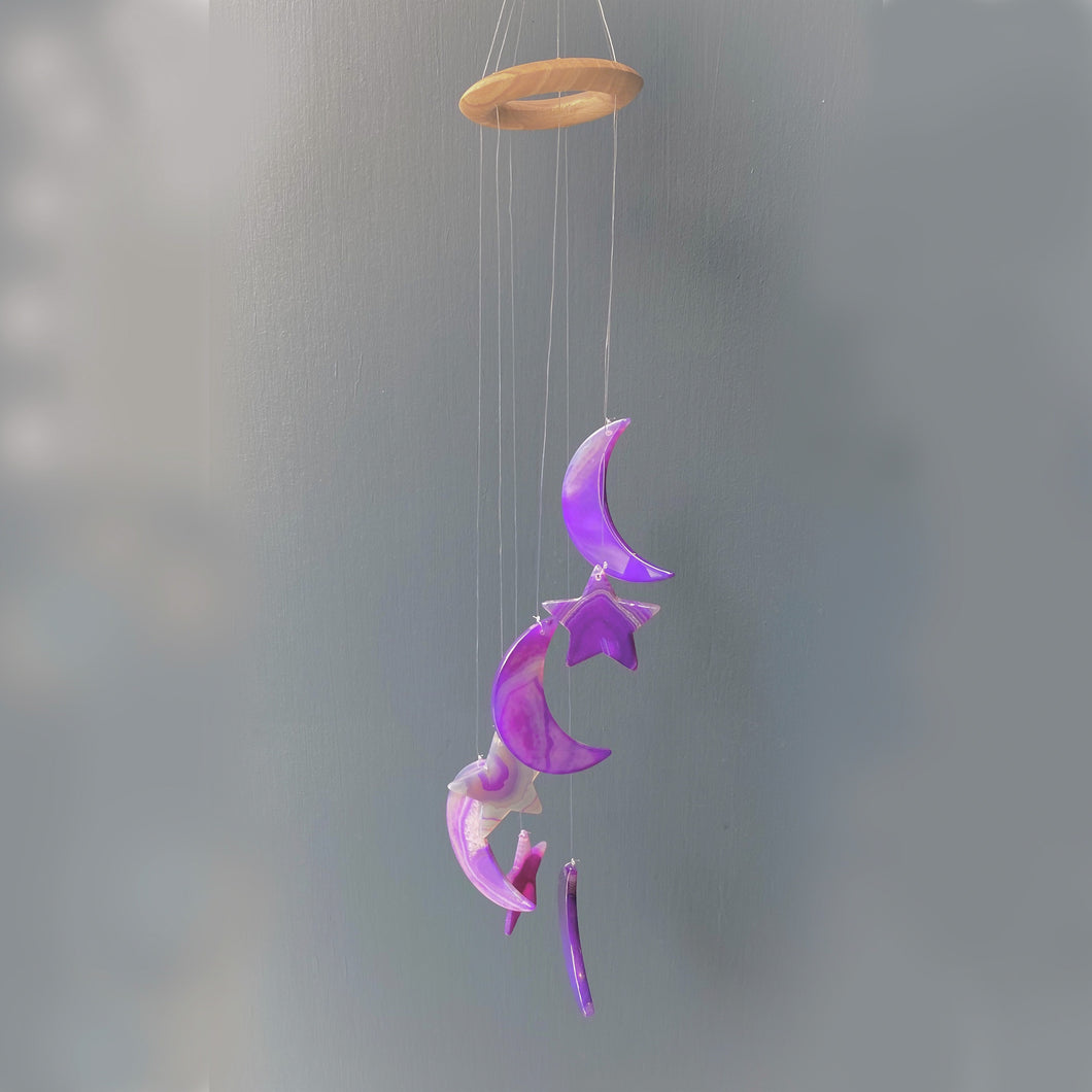 Agate Windchime (Purple)