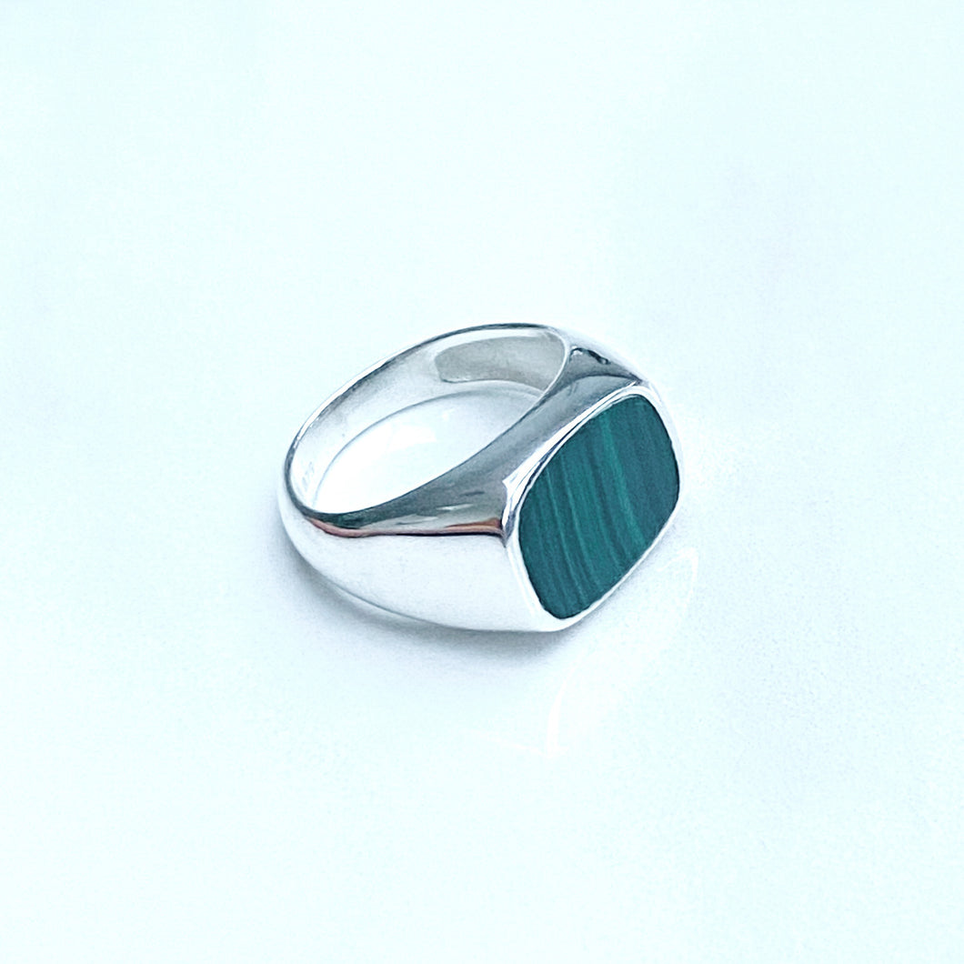 Malachite Signet Ring