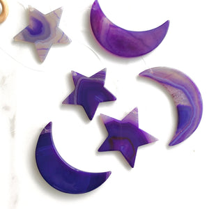 Agate Windchime (Purple)